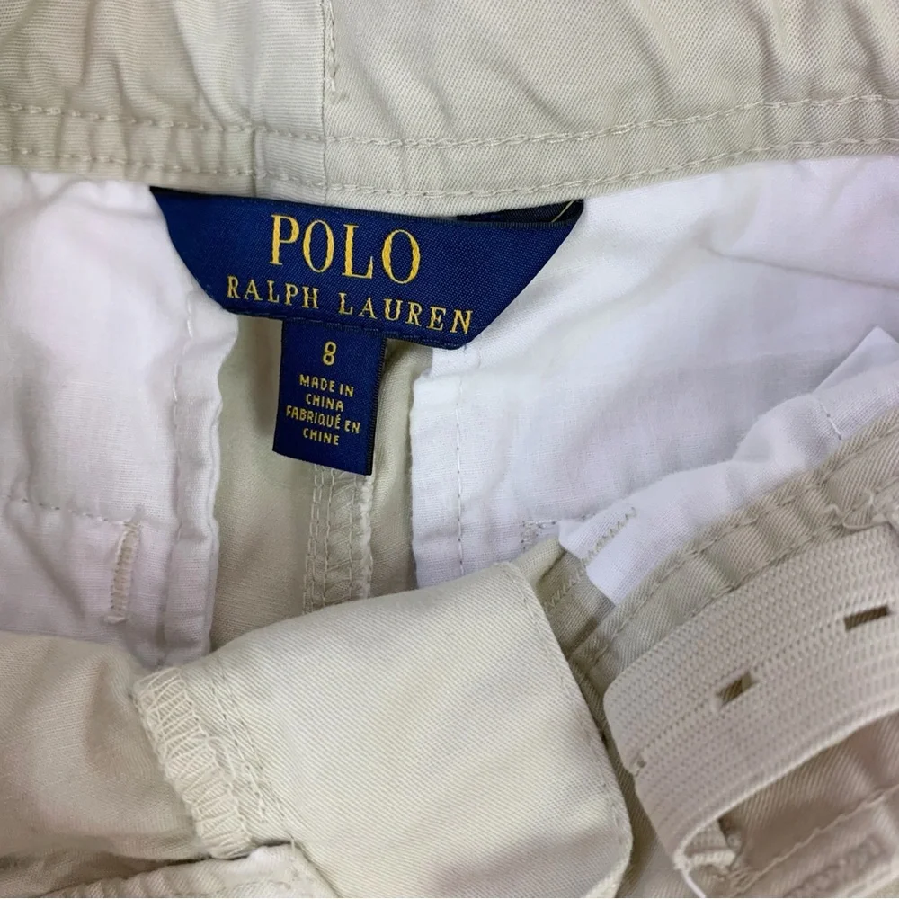 Polo Ralph Lauren boy’s cargo pocket chino Shorts in‎ beige